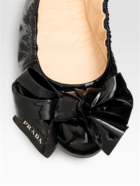 prada flat shoes black|prada flat heel shoes.